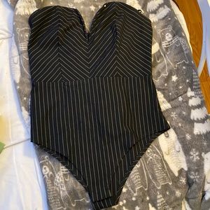 Forever 21 strapless body suit size L